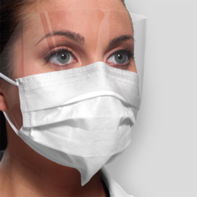 Isofluid FogFree™ Earloop Mask w/Shield with Secure Fit™ Mask Technology