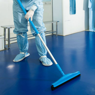 Polymeric Floor White Area Rugged Use