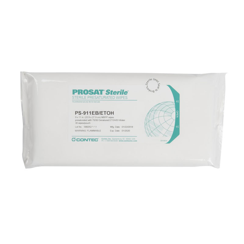 Presaturated Wipes Sterile ISO Class 5 (Clase 100)