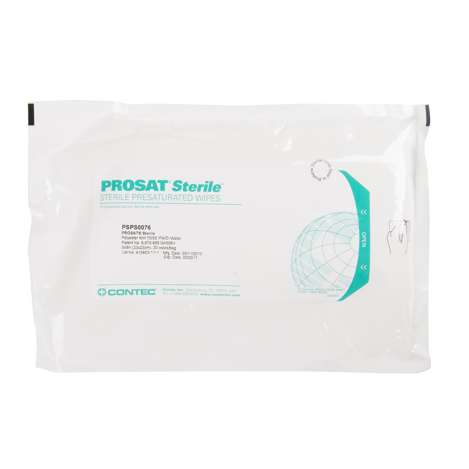 Presaturated Wipes ISO Class 3-4 (Clase 1-10)